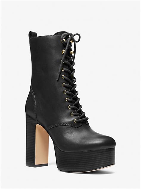 Natasha Leather Platform Boot 